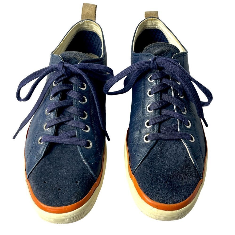 Paul Smith’s Bernard Sneakers in Navy Leather/Suede Good Pre-Owned Condition Sz8